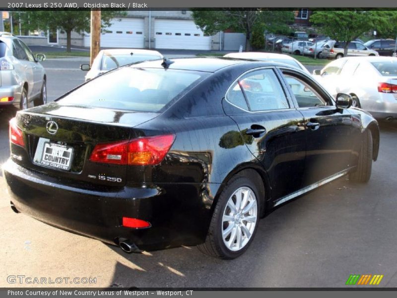 Obsidian Black / Black 2007 Lexus IS 250 AWD