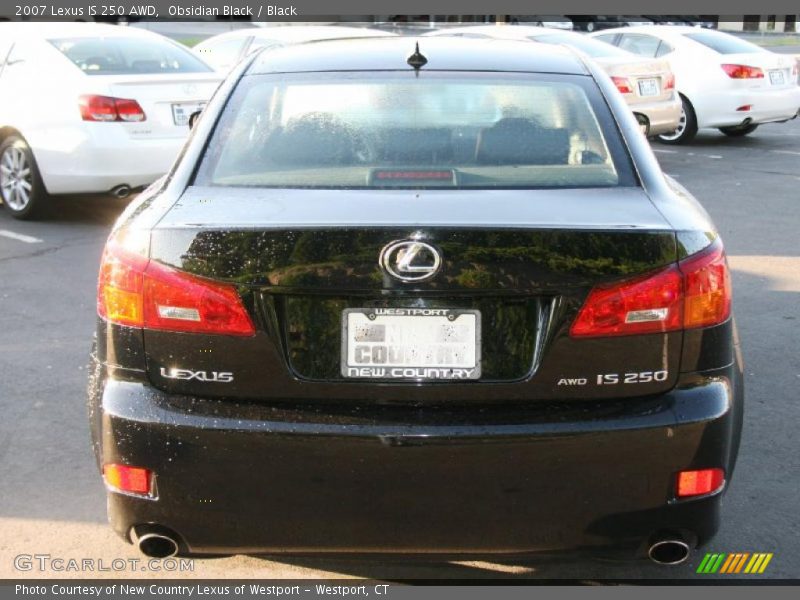 Obsidian Black / Black 2007 Lexus IS 250 AWD