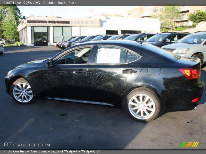 Obsidian Black / Black 2007 Lexus IS 250 AWD