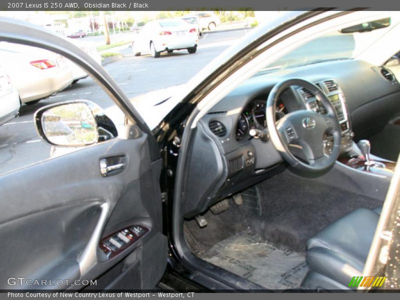 Obsidian Black / Black 2007 Lexus IS 250 AWD