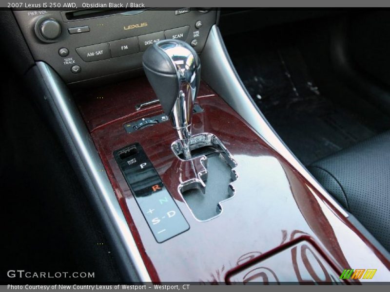 Obsidian Black / Black 2007 Lexus IS 250 AWD