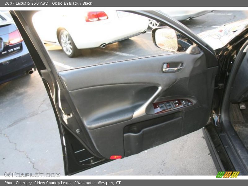 Obsidian Black / Black 2007 Lexus IS 250 AWD