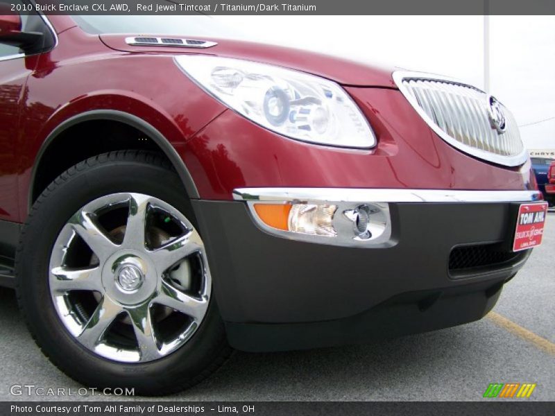 Red Jewel Tintcoat / Titanium/Dark Titanium 2010 Buick Enclave CXL AWD