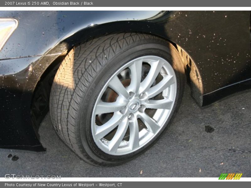 Obsidian Black / Black 2007 Lexus IS 250 AWD
