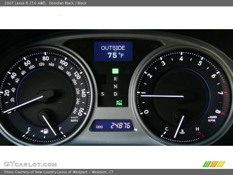 Obsidian Black / Black 2007 Lexus IS 250 AWD