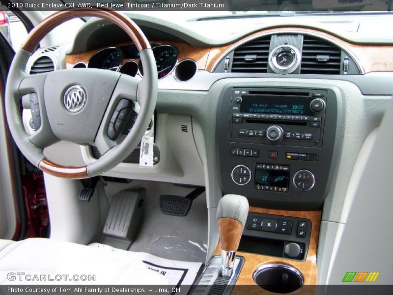 Red Jewel Tintcoat / Titanium/Dark Titanium 2010 Buick Enclave CXL AWD