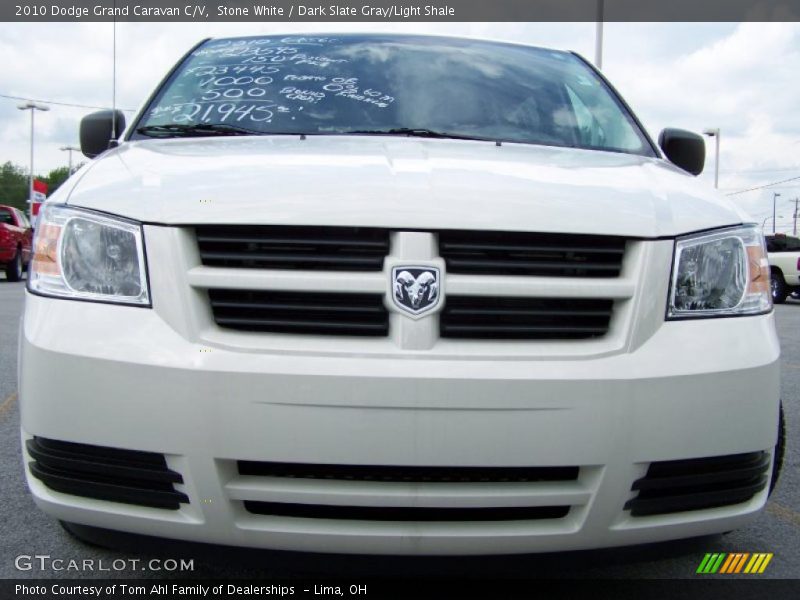 Stone White / Dark Slate Gray/Light Shale 2010 Dodge Grand Caravan C/V