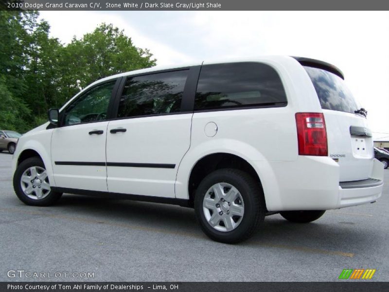 Stone White / Dark Slate Gray/Light Shale 2010 Dodge Grand Caravan C/V