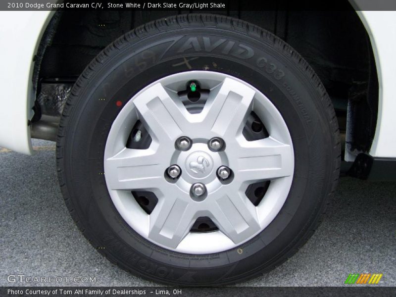 Stone White / Dark Slate Gray/Light Shale 2010 Dodge Grand Caravan C/V