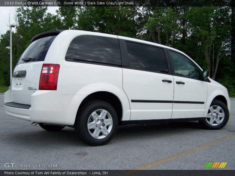 Stone White / Dark Slate Gray/Light Shale 2010 Dodge Grand Caravan C/V