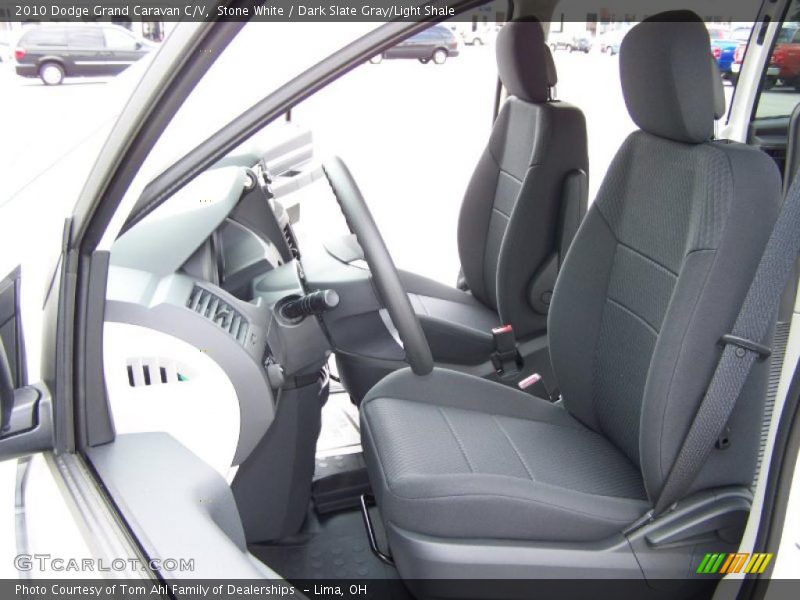 Stone White / Dark Slate Gray/Light Shale 2010 Dodge Grand Caravan C/V
