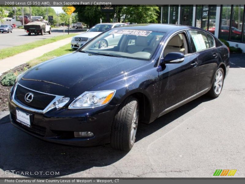 Black Sapphire Pearl / Cashmere 2008 Lexus GS 350 AWD