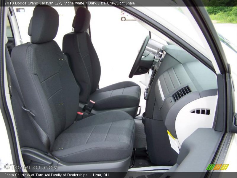 Stone White / Dark Slate Gray/Light Shale 2010 Dodge Grand Caravan C/V