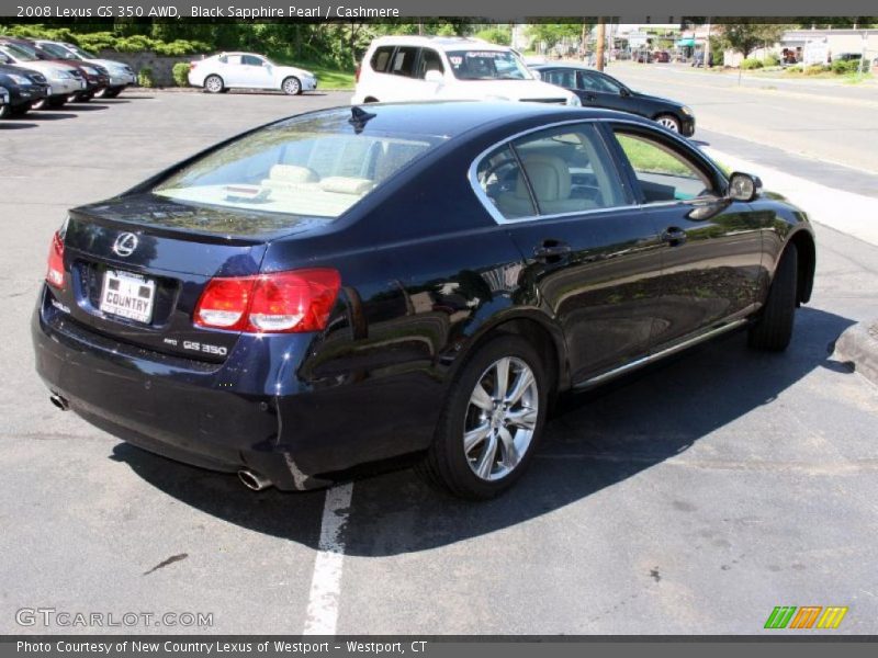 Black Sapphire Pearl / Cashmere 2008 Lexus GS 350 AWD