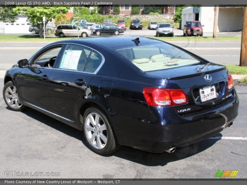 Black Sapphire Pearl / Cashmere 2008 Lexus GS 350 AWD