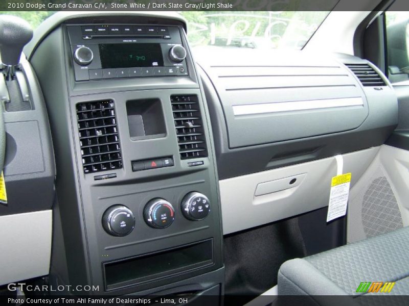 Stone White / Dark Slate Gray/Light Shale 2010 Dodge Grand Caravan C/V