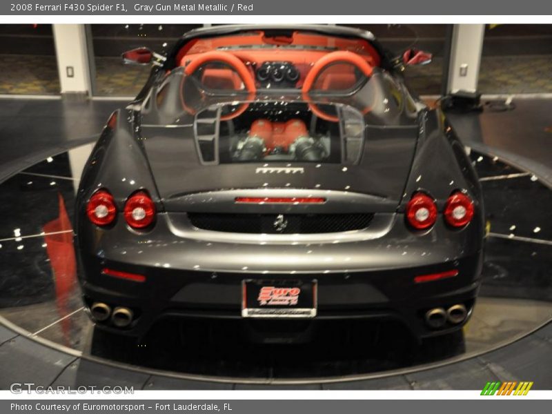 Gray Gun Metal Metallic / Red 2008 Ferrari F430 Spider F1