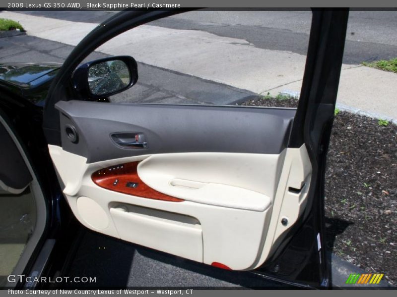 Black Sapphire Pearl / Cashmere 2008 Lexus GS 350 AWD