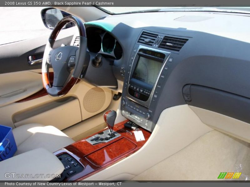 Black Sapphire Pearl / Cashmere 2008 Lexus GS 350 AWD