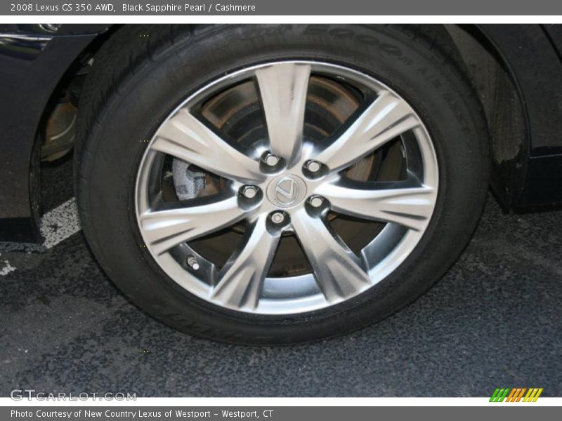 Black Sapphire Pearl / Cashmere 2008 Lexus GS 350 AWD