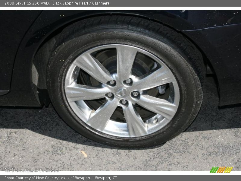 Black Sapphire Pearl / Cashmere 2008 Lexus GS 350 AWD