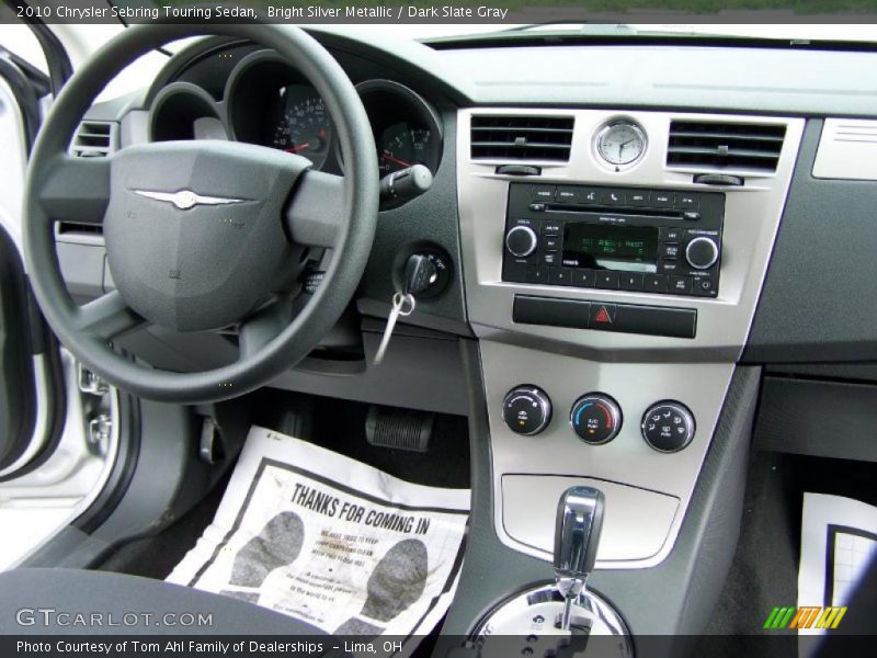 Bright Silver Metallic / Dark Slate Gray 2010 Chrysler Sebring Touring Sedan