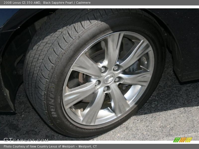 Black Sapphire Pearl / Cashmere 2008 Lexus GS 350 AWD