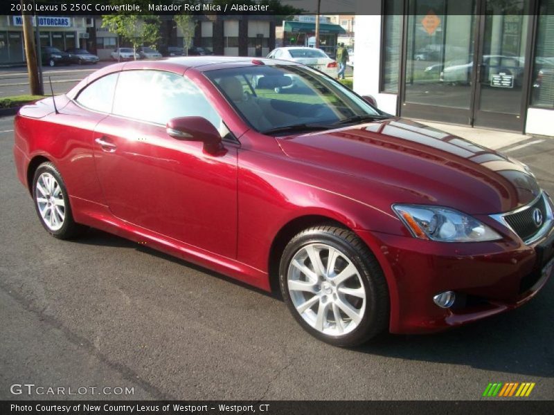 Matador Red Mica / Alabaster 2010 Lexus IS 250C Convertible