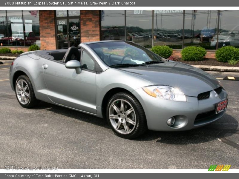 Satin Meisai Gray Pearl / Dark Charcoal 2008 Mitsubishi Eclipse Spyder GT