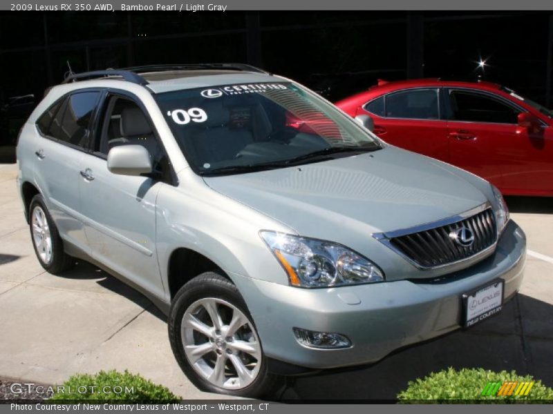 Bamboo Pearl / Light Gray 2009 Lexus RX 350 AWD