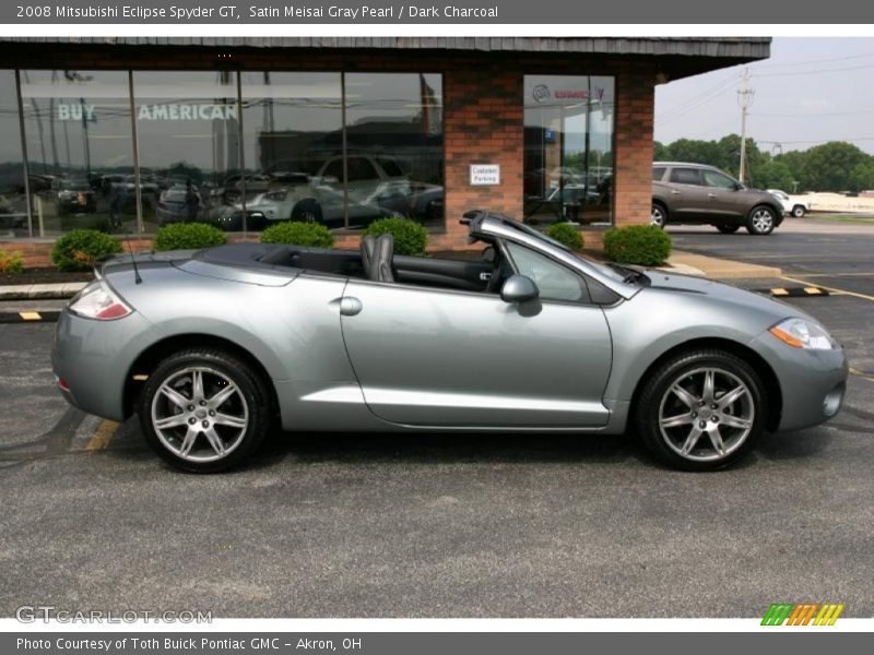 Satin Meisai Gray Pearl / Dark Charcoal 2008 Mitsubishi Eclipse Spyder GT