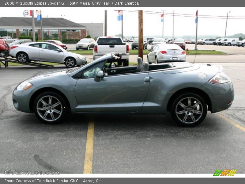 Satin Meisai Gray Pearl / Dark Charcoal 2008 Mitsubishi Eclipse Spyder GT