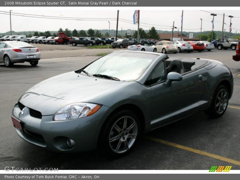 Satin Meisai Gray Pearl / Dark Charcoal 2008 Mitsubishi Eclipse Spyder GT