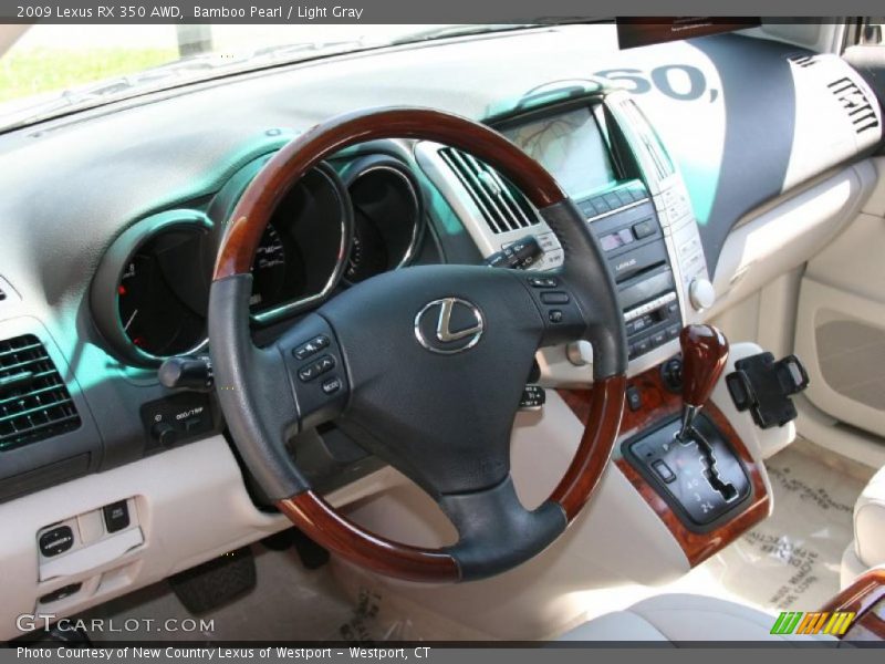 Bamboo Pearl / Light Gray 2009 Lexus RX 350 AWD