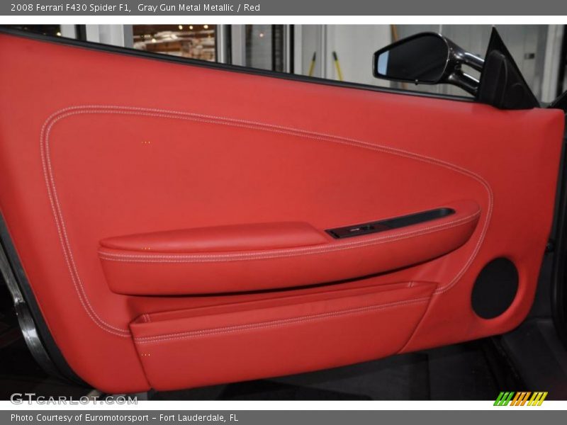 Gray Gun Metal Metallic / Red 2008 Ferrari F430 Spider F1