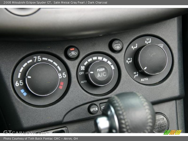 Satin Meisai Gray Pearl / Dark Charcoal 2008 Mitsubishi Eclipse Spyder GT