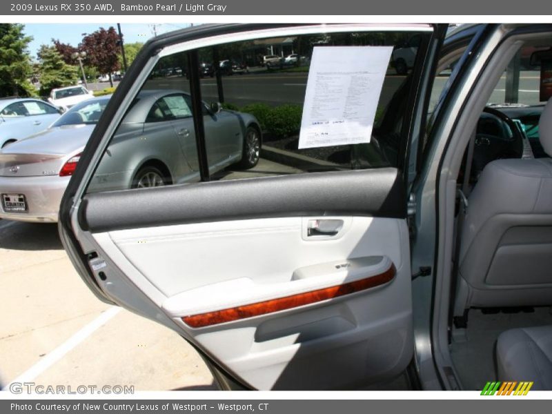 Bamboo Pearl / Light Gray 2009 Lexus RX 350 AWD