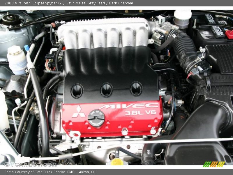 Satin Meisai Gray Pearl / Dark Charcoal 2008 Mitsubishi Eclipse Spyder GT