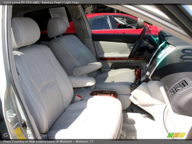 Bamboo Pearl / Light Gray 2009 Lexus RX 350 AWD