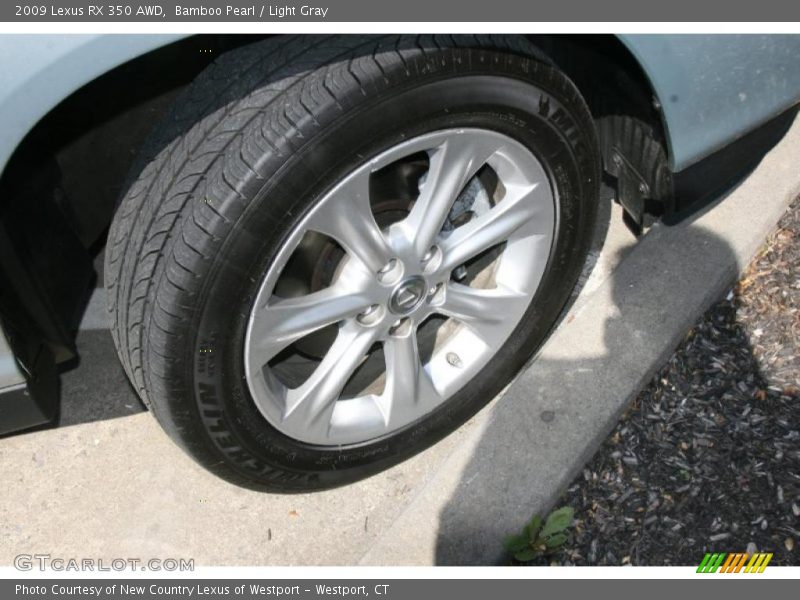 Bamboo Pearl / Light Gray 2009 Lexus RX 350 AWD
