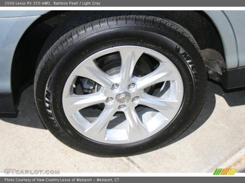 Bamboo Pearl / Light Gray 2009 Lexus RX 350 AWD