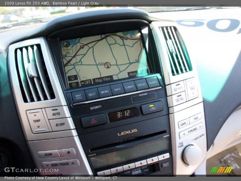 Bamboo Pearl / Light Gray 2009 Lexus RX 350 AWD