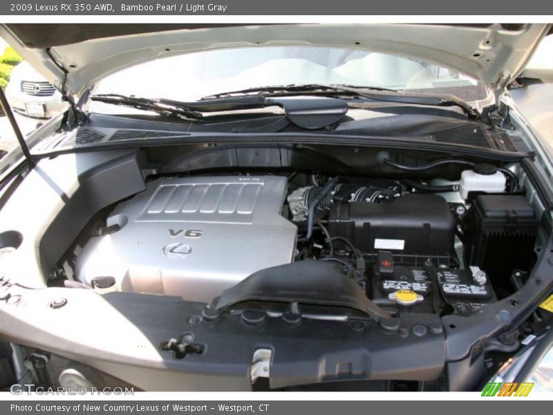 Bamboo Pearl / Light Gray 2009 Lexus RX 350 AWD