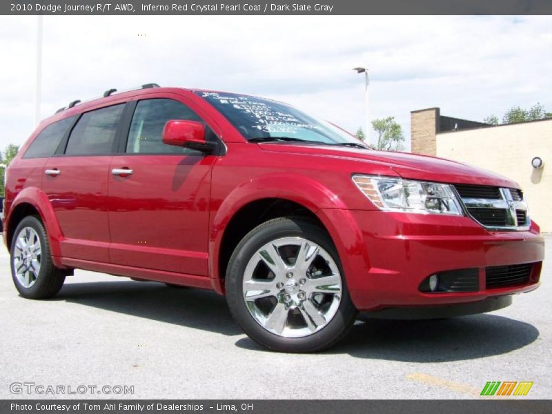 Inferno Red Crystal Pearl Coat / Dark Slate Gray 2010 Dodge Journey R/T AWD