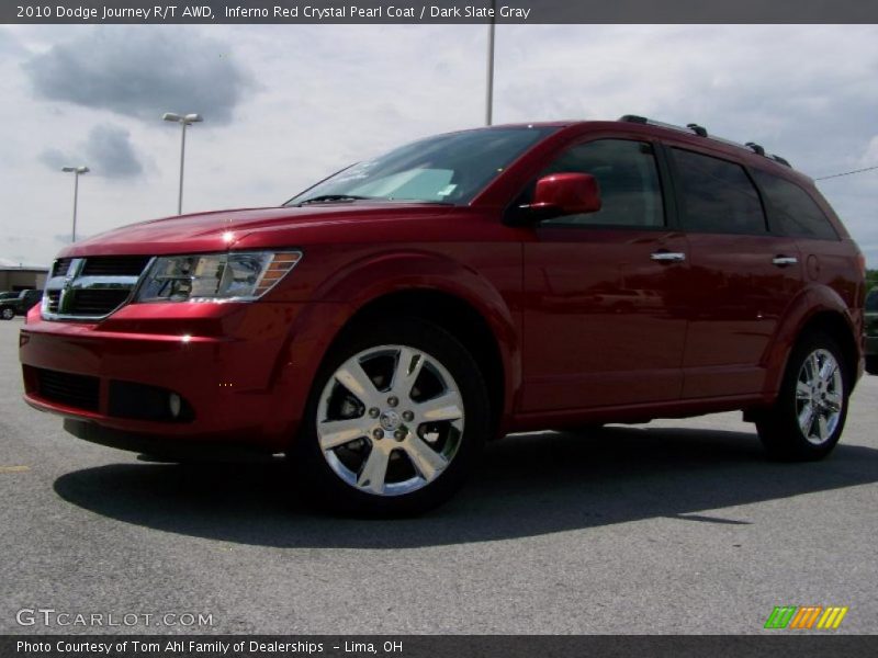 Inferno Red Crystal Pearl Coat / Dark Slate Gray 2010 Dodge Journey R/T AWD