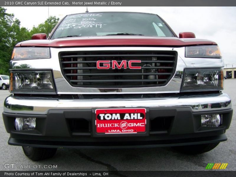 Merlot Jewel Metallic / Ebony 2010 GMC Canyon SLE Extended Cab