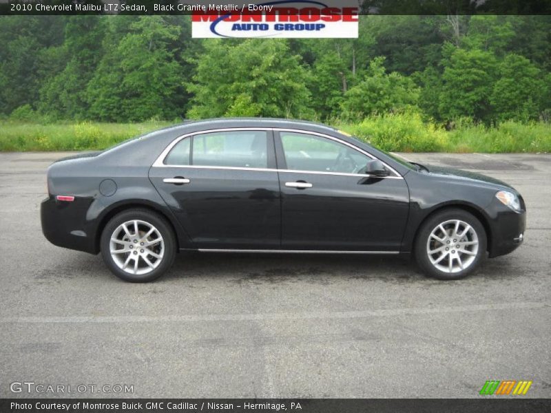 Black Granite Metallic / Ebony 2010 Chevrolet Malibu LTZ Sedan