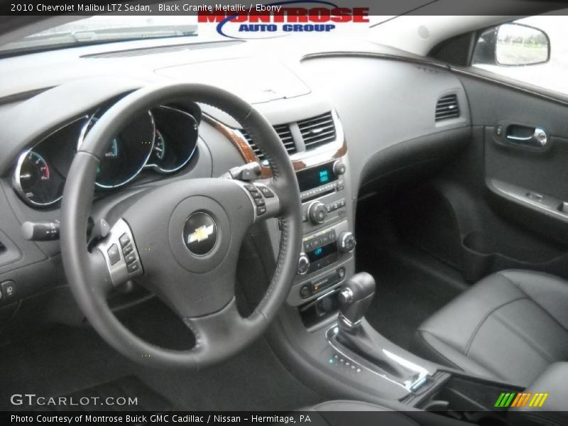 Black Granite Metallic / Ebony 2010 Chevrolet Malibu LTZ Sedan