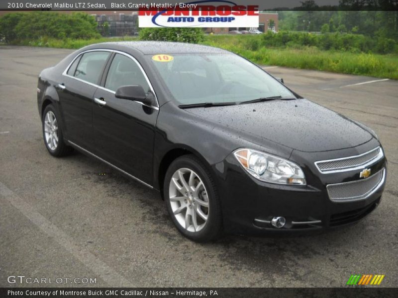 Black Granite Metallic / Ebony 2010 Chevrolet Malibu LTZ Sedan