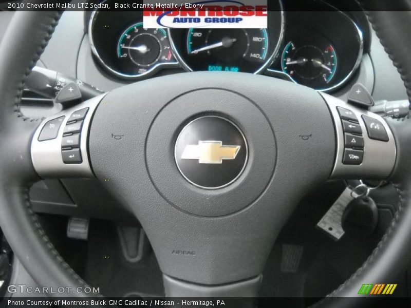 Black Granite Metallic / Ebony 2010 Chevrolet Malibu LTZ Sedan